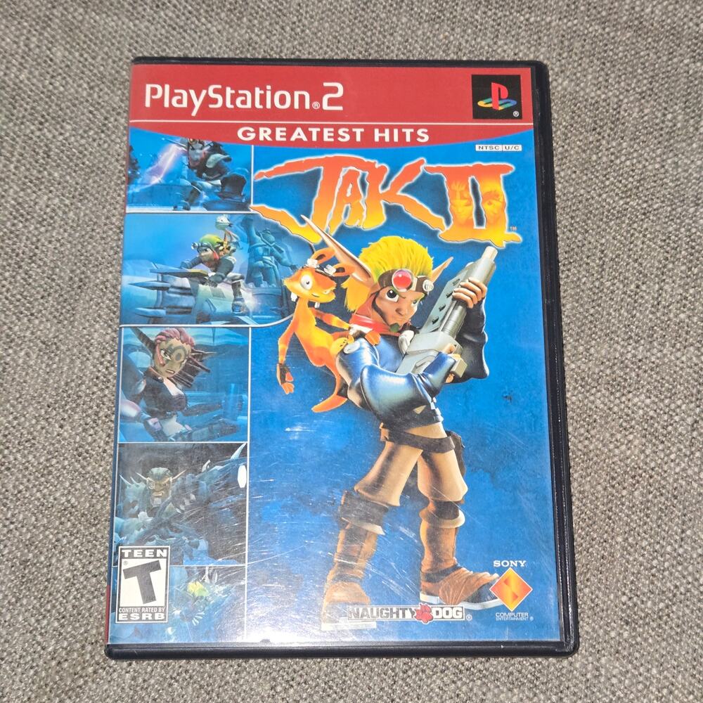 PS2 Jak II Greatest Hits Classic action-adventure Jak II for PlayStation 2